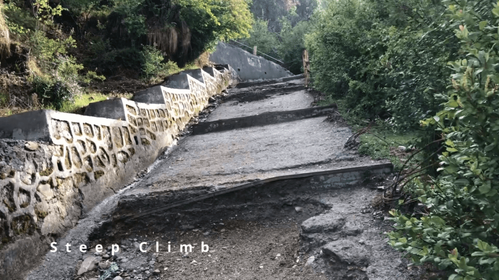 Steep gradient