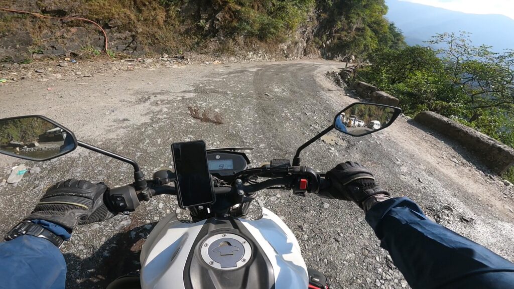 Narrow roads leading to Barkot