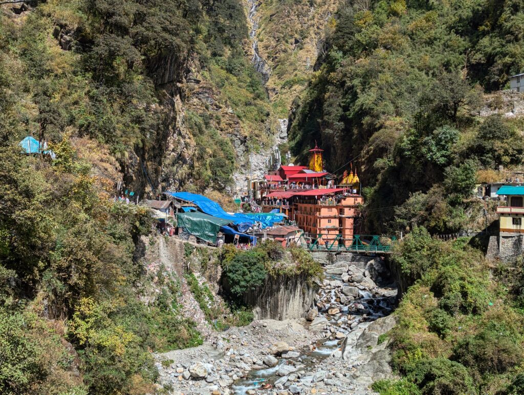 First view of Yamunotri temple