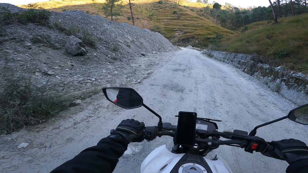 Bad roads out of Barkot