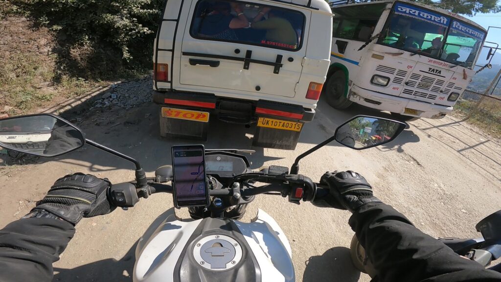 Traffic jam in Uttarkashi